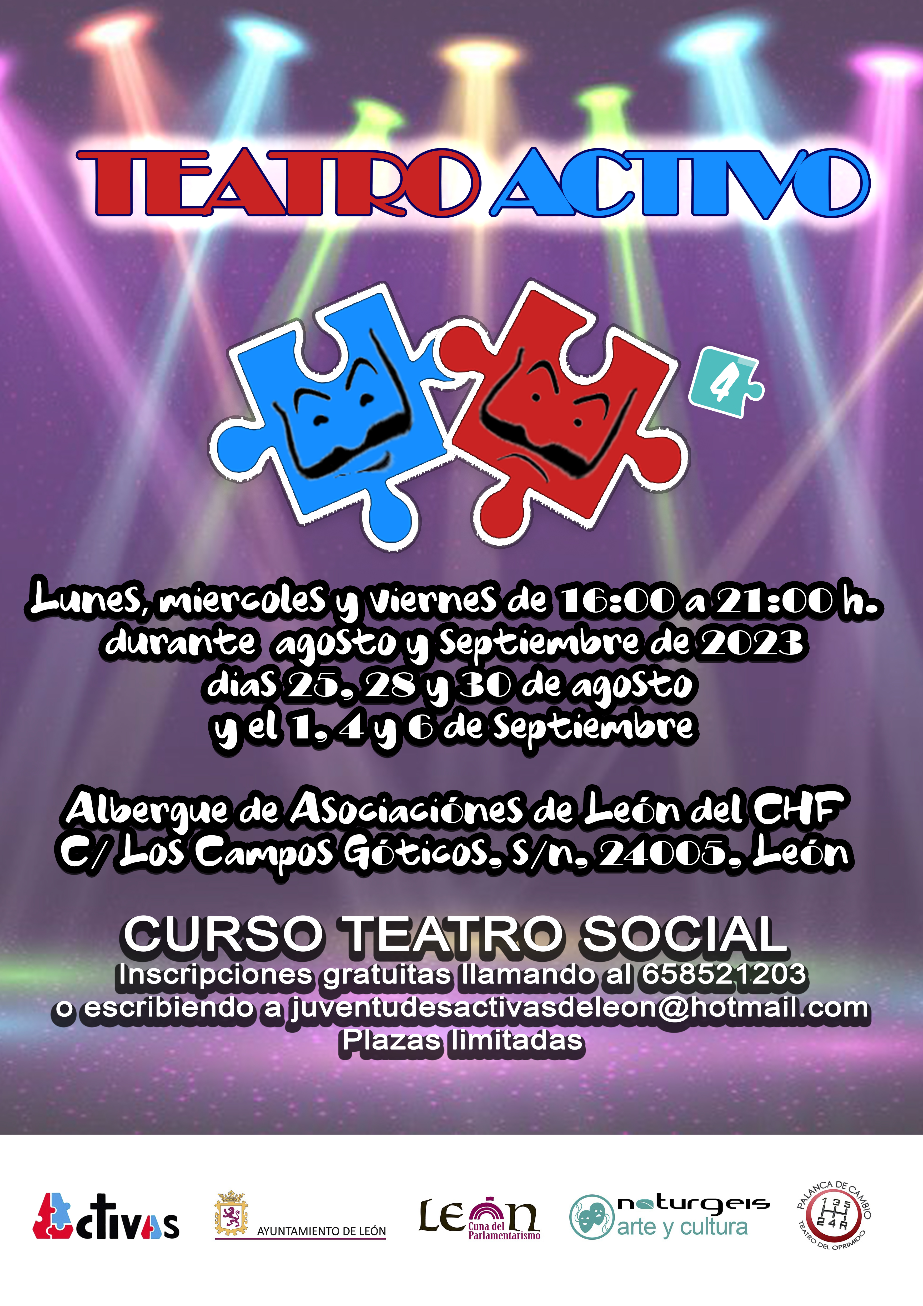 LA CUARTA EDICIÓN DE TEATRO ACTIVO OFRECE UN CURSO INTENSIVO GRATUITO PARA PRINCIPIANTES